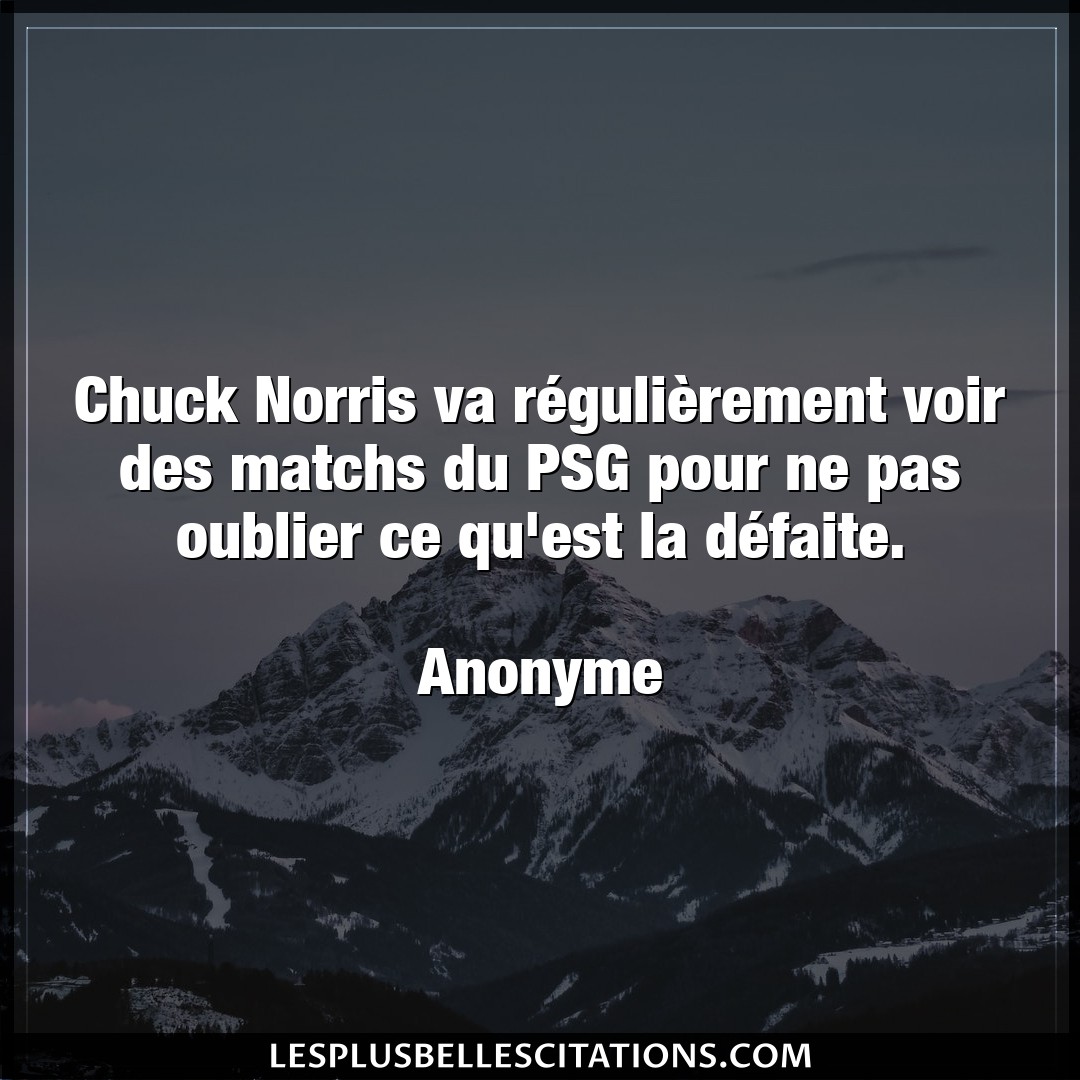 Chuck Norris va régulièrement voir des matc