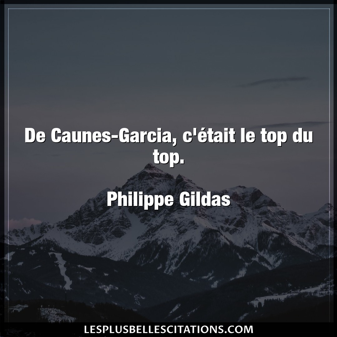 De Caunes-Garcia, c’était le top du top.