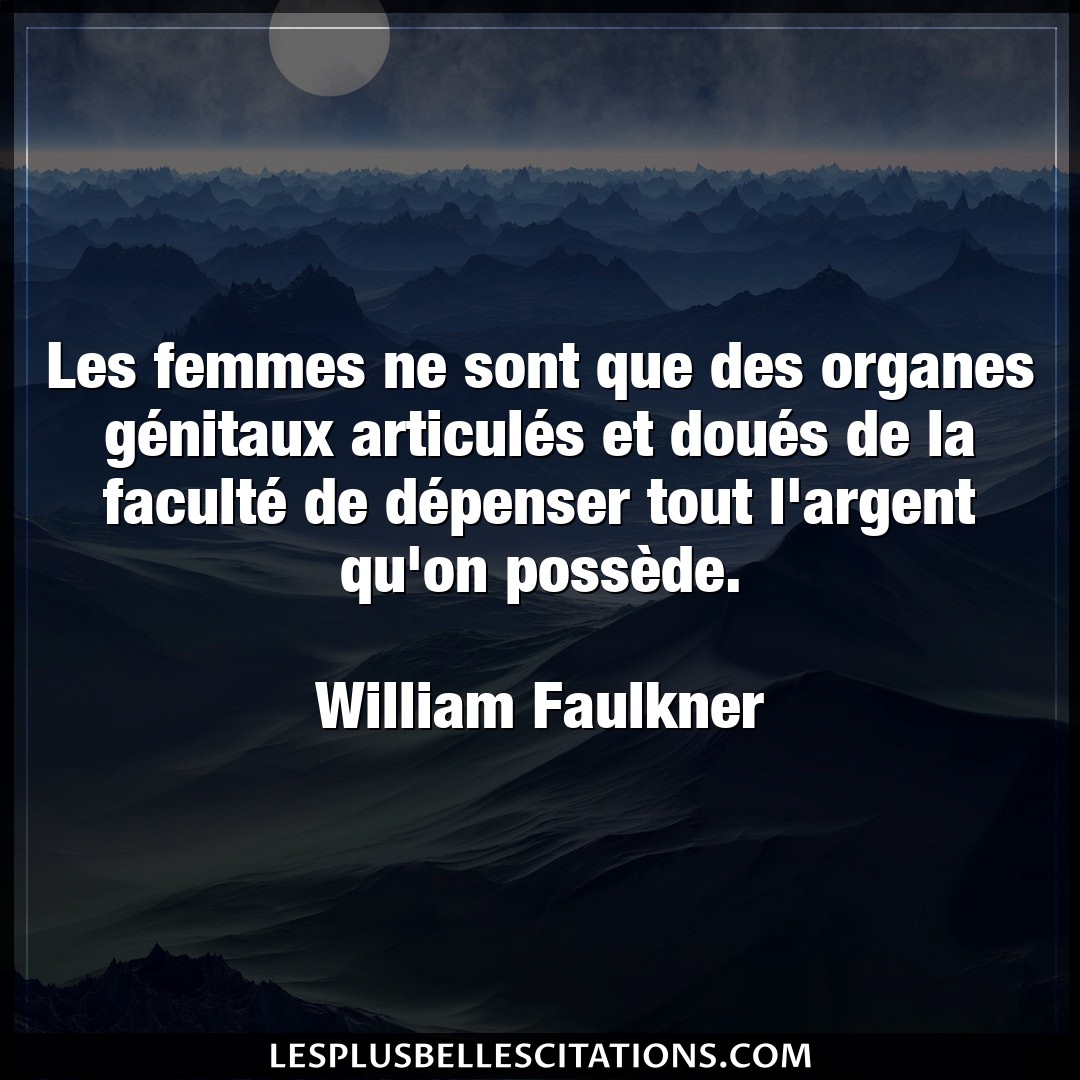 Les femmes ne sont que des organes génitaux