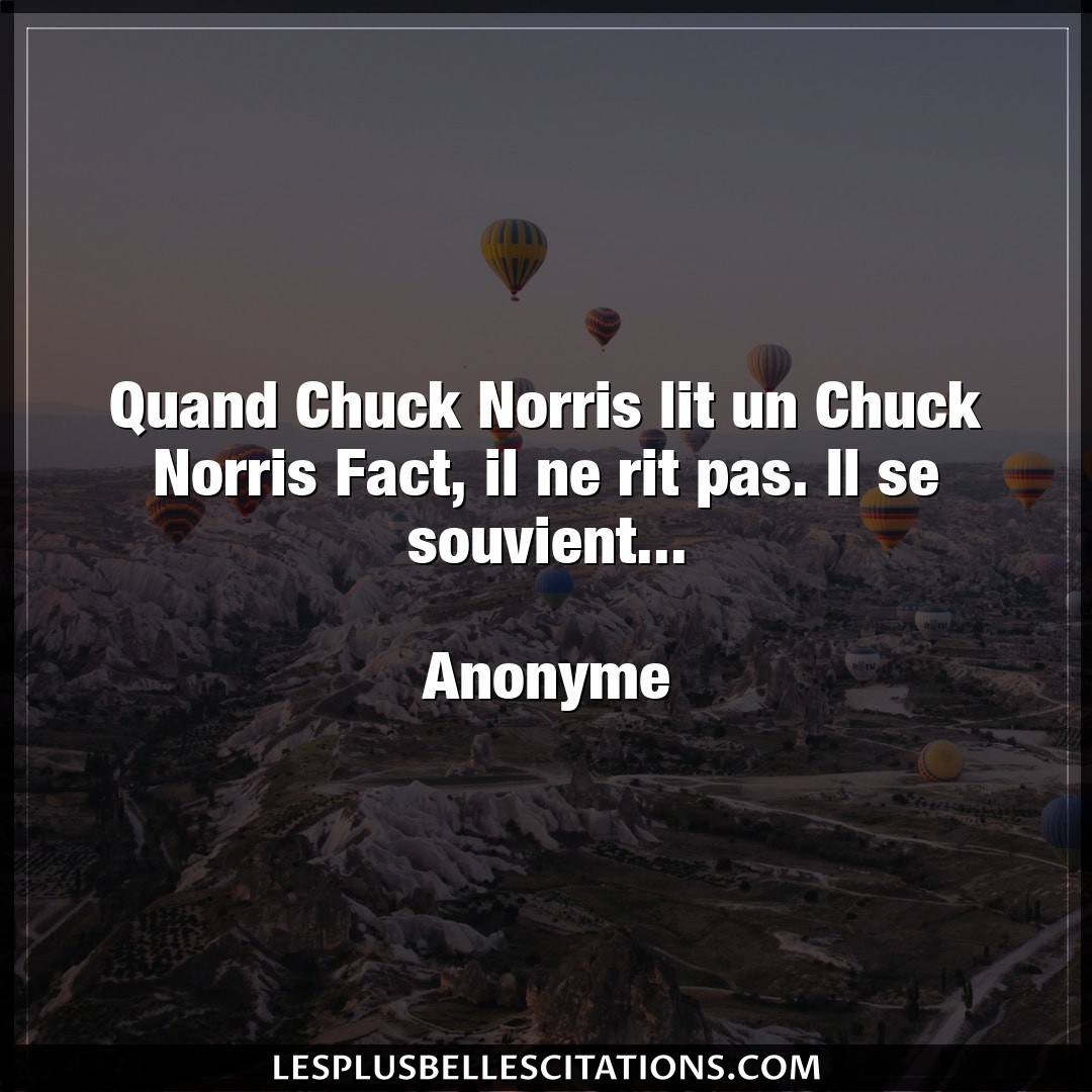 Quand Chuck Norris lit un Chuck Norris Fact,