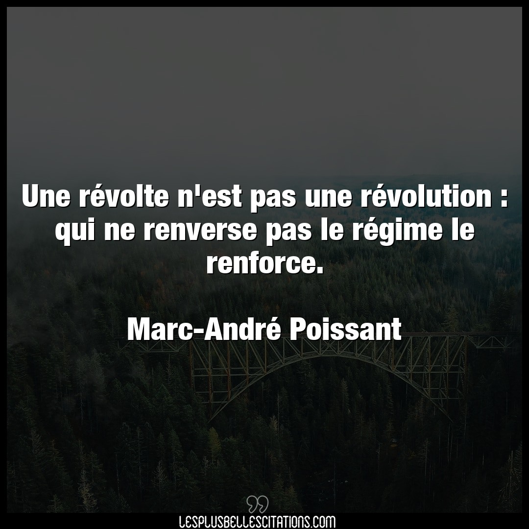 Une révolte n’est pas une révolution : qui